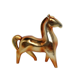 Gold horse